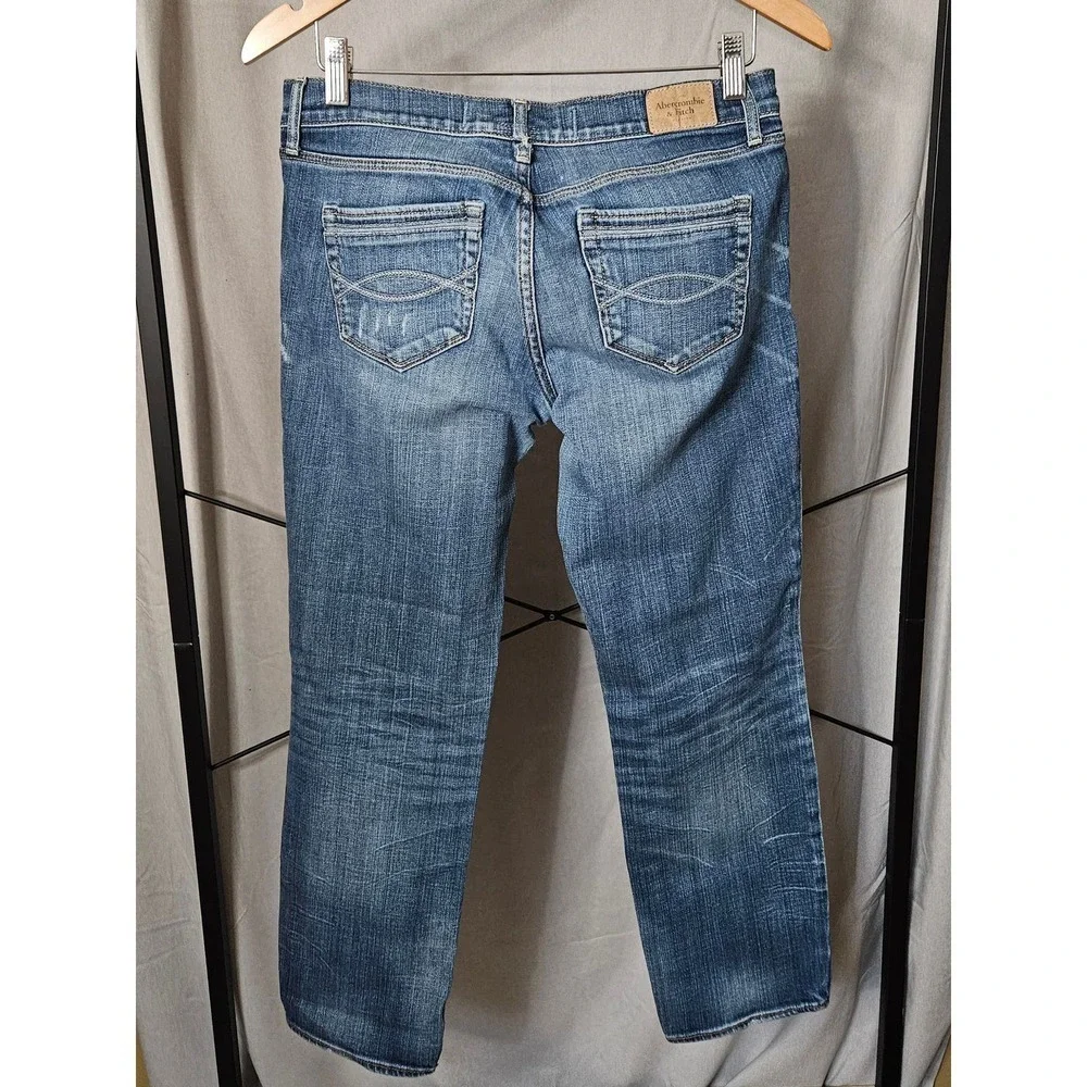 Abercrombie & Fitch Cropped Ankle Jeans Size 6/28 - Picture 2 of 10